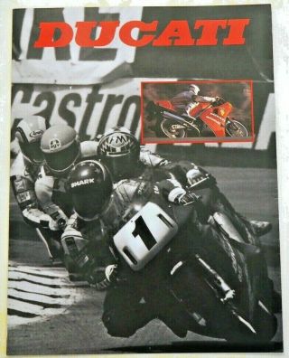 Ducati 851 Sport,  907 Paso,  900 Ss,  750 Sport Sales Brochure From Early 1990s