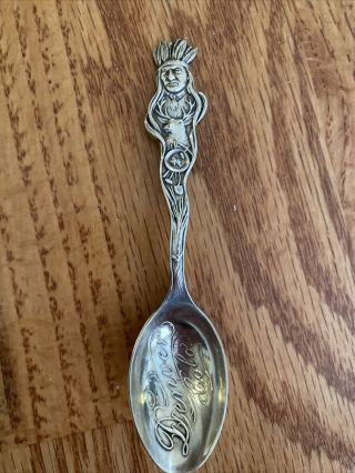 State Capitol Denver Colorado Native American Indian Sterling Spoon.  Length 10,  1