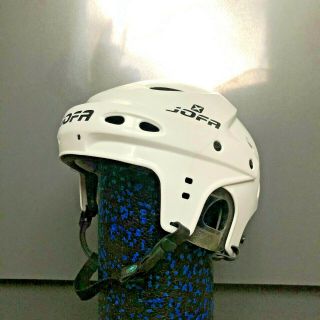 Jofa Hockey Helmet 690 Senior White Vintage Game Nhl Rare