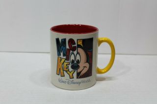 Walt Disney World Mickey 24 Oz Extra Large Huge Multi Color Coffee Tea Cocoa Mug