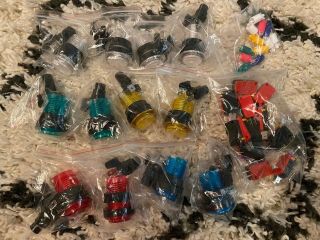 Led Lit Arcade Push Buttons Mame Multicade 12 Pack White Yellow Blue Red Green