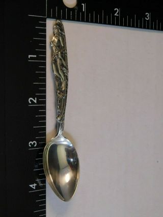 Maid Of The Mist Nude Indian Woman Canoe Lady Sterling Spoon