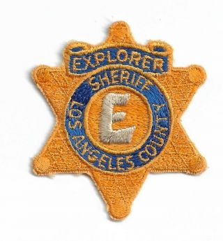 Bsa Explorer Law Enforcement: Los Angeles County Sheriff Star Shaped Patch