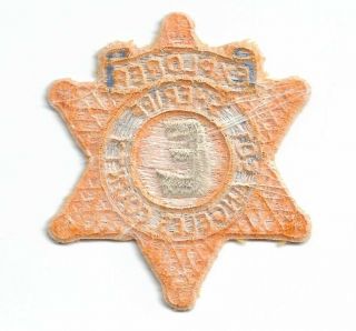 BSA Explorer Law Enforcement: Los Angeles County Sheriff Star shaped patch 2
