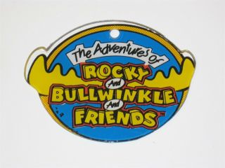 Rocky & Bullwinkle Pinball Promo Key Chain Plastic Fob - My Last One