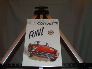 Car Sales Brochure 1957 Chevrolet Corvette Roadster Sportscar