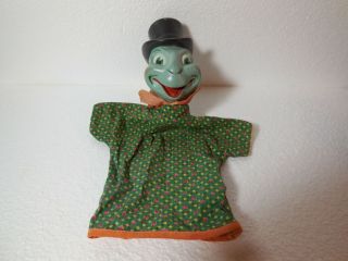 A Vintage Jiminy Cricket Hand Puppet By Gund Walt Disney Productions