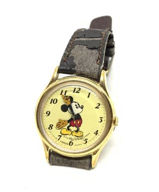 Lorus Walt Disney - Mickey Mouse Wrist Watch V515 - 6000 (a1) Quartz Vintage