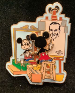 2003 Official Trading Walt Disney World - Mickey Mouse 3d " Self Portrait " Pin
