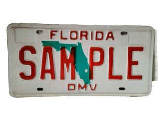 Vintage 1995 Florida Sample License Plate