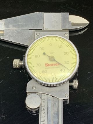 Vintage Starrett Dial Calipers.  001 No.  102 Made In The Usa