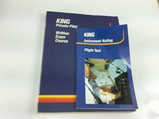 Private Pilot Written Exam Knowledge Test Course Instrument Book By King