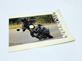 1979 Honda Cbx Motorcycle Brochure