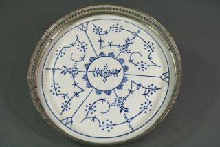 Art Deco French Flow - Blue Ceramic Porcelain Dish Candy Bonbon Tray Basket Bowl