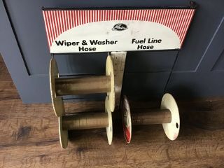 Vintage Gates Wiper Washer Fuel Line Hose Display Gas Service Station Sign