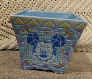 Disney Mickey Minnie Mouse Ftd Flower Pot Vase Ceramic Planter 2000 Y2k