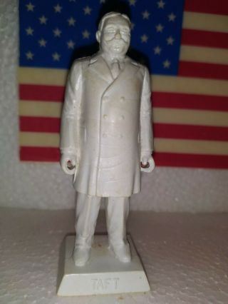 Vintage William H.  Taft 27th President 1953 Marx Toys Miniature Statue Ex,