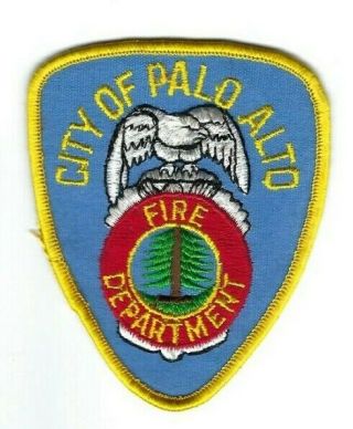 Palo Alto (santa Clara Co. ) Ca California Fire Dept.  Patch - Cheesecloth