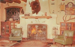 C1950s Trophy Room,  Philmont Boy Scout Ranch,  Cimarron,  Mexico Postcard