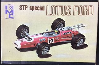 Look 1960`s Imc " Stp Special " Lotus Ford Indy Racer Unbuilt 1/25 Model Kit