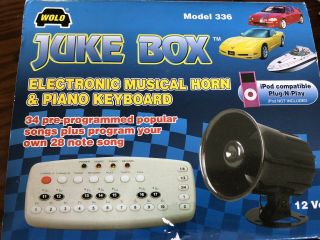 Wolo Juke Box Model 336 Electronic Musical Horn and Piano Keyboard.  OPEN BOX 2
