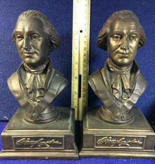 George Washington Bust Bookend Set,  7 Inches High
