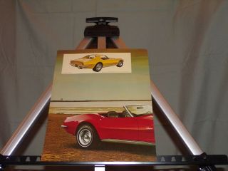 CAR SALES BROCHURE 1973 CHEVROLET CORVETTE STING RAY COUPE ROADSTER 3