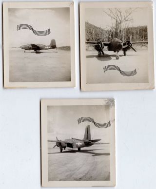 Wwii Usaaf P - 70 Night Fighter 6th Nfs Munda Solomons 1943 3 Photos