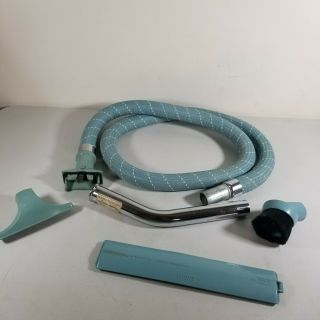 Vtg Eureka Upright Automatic Vaccum Cleaner Attachments Hose Tips Teal