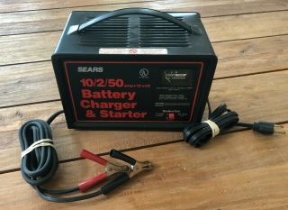 Vintage Sears 10/2/50 Amp 12v Battery Charger & Starter 608.  718351