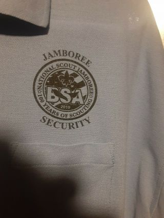 2010 BSA National Jamboree Security Polo Shirt 2X 2