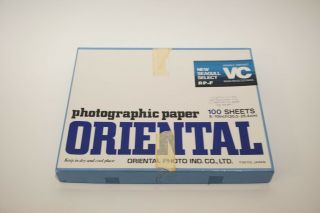 Vintage Oriental Seagull Select Photographic Paper Japan Open Box 80 Sheets