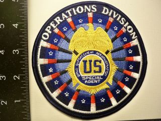 Federal Dea Hqs Operations Div.  5 " Patch Washington,  Dc Police Drug Tf Gman