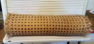 Vintage Roll Wicker Cane Replacement Webbing Chair Caning Material 24 " Wide