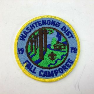 1978 Washtenong Dist Fall Camporee Boy Scout Patch Old Stock