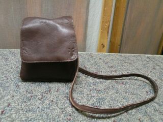 Vintage Frye Small Soft Leather Shoulder Bag Dark Brown Cross - Body Strap Rare