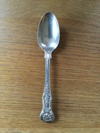 Antique Solid Silver Queens Pattern Tea Spoon London 1888