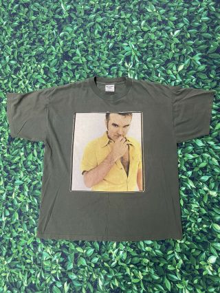 Vintage Morrissey Concert Oye Esteban Tour Greenish T - Shirt Size Xl