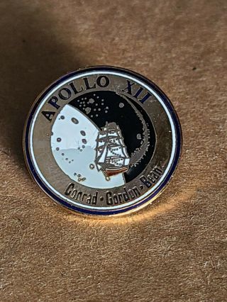 Nasa Space Shuttle Pin Enamel Vintage Apollo 12