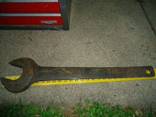 Vintage Large 2 3/4 Open End Wrench Marked Herbrand