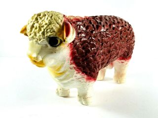 Vtg Rossi Kansas City Missouri Ceramic Cow Cattle Bull Heifer Bank
