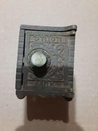 C1904 Antique Kenton Brand " Union Bank " Cast Iron Safe Bank Kenton Hardware Co.