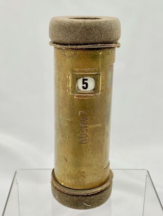 Antique Lamson Brass Pneumatic Tube