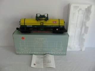 Vintage Aristo Craft G Scale Dupont Single Dome Chemical Tank Car 41306 Vg