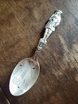 Antique Watson Sterling Silver Figural Souvenir Spoon William Penn Philadelphia