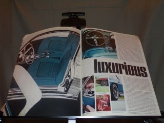 CAR SALES BROCHURE 67 CHEVROLET CORVETTE STING RAY COUPE ROADSTER 2