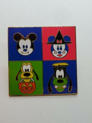 Authentic Disney Pin 16154 Dlr Cast Exclusive Halloween 2002 Fab 4 Nb65