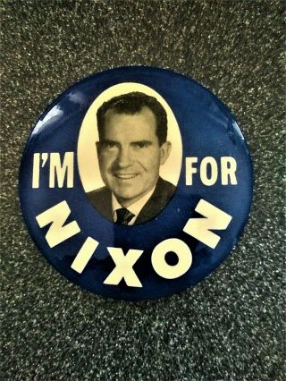 1960 Richard Nixon Presidential Campaign Pinback Button