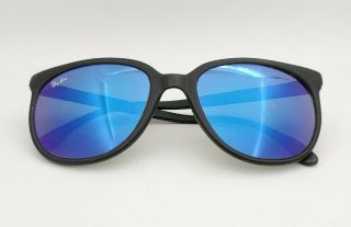 Vintage B&l Ray Ban Bausch & Lomb G15 Blue Mirror Cats 1000 Matte Black Frame