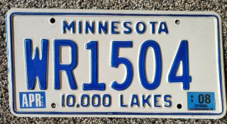Minnesota Dui Dwi Drunk Driving Whiskey Embossed License Plate